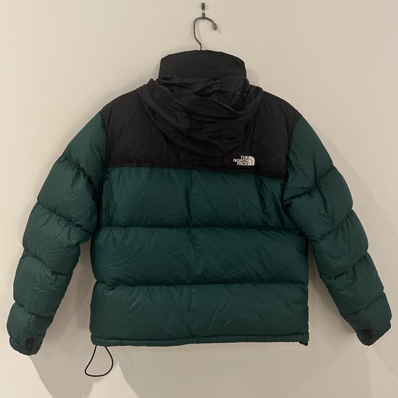 North Face Puffer Jacket Green - Picture 5 of 13